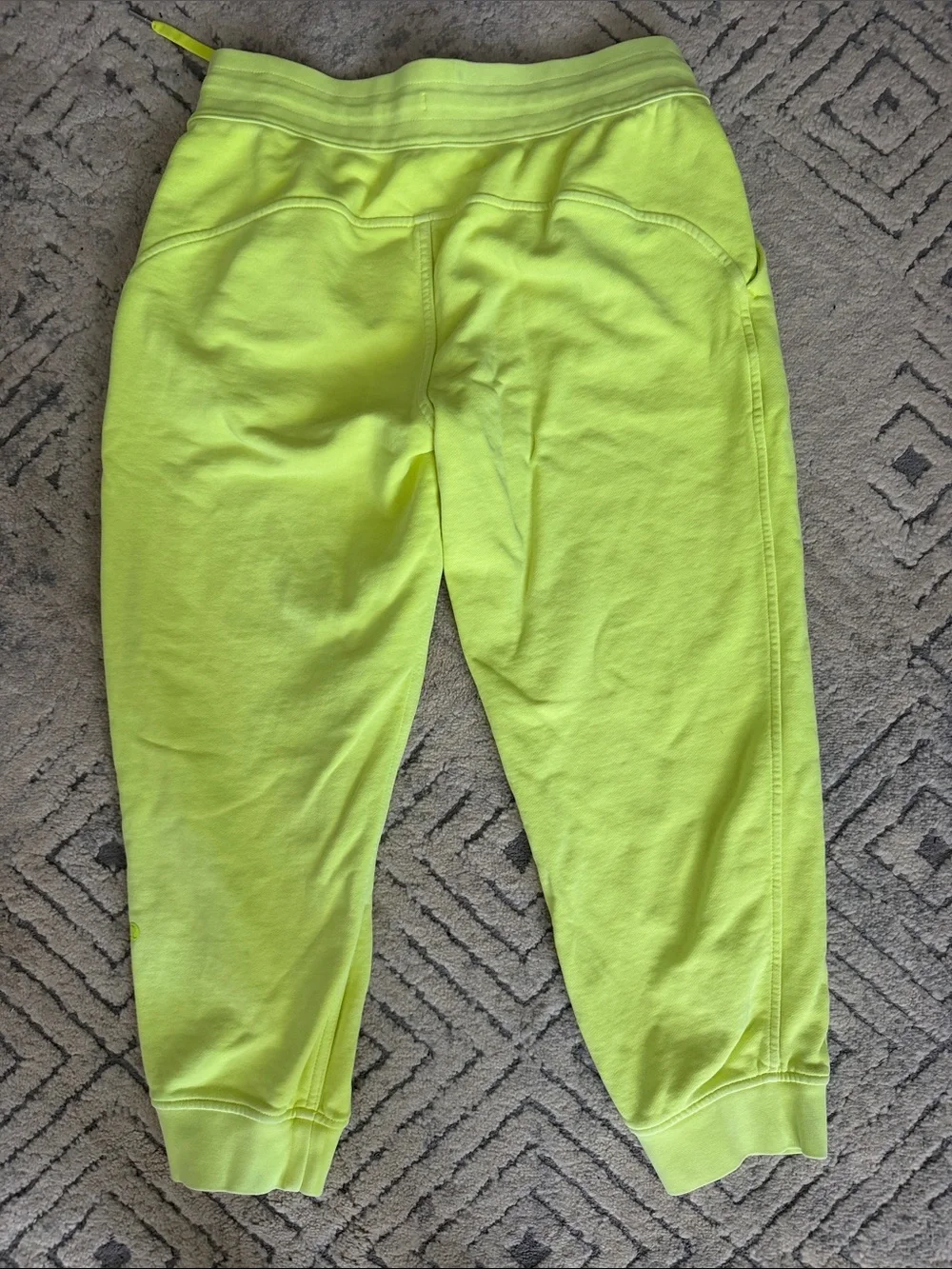lululemon athletica Neon Yellow Drawstring Joggers